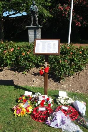 The Plaque in the Gardens