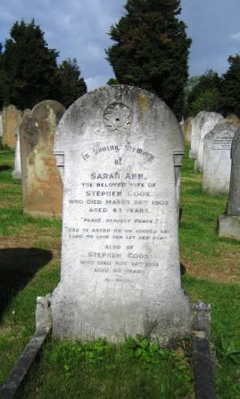 Stephen and Sarah Cook Grave