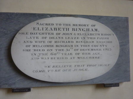 Elizabeth Bingham Memorial